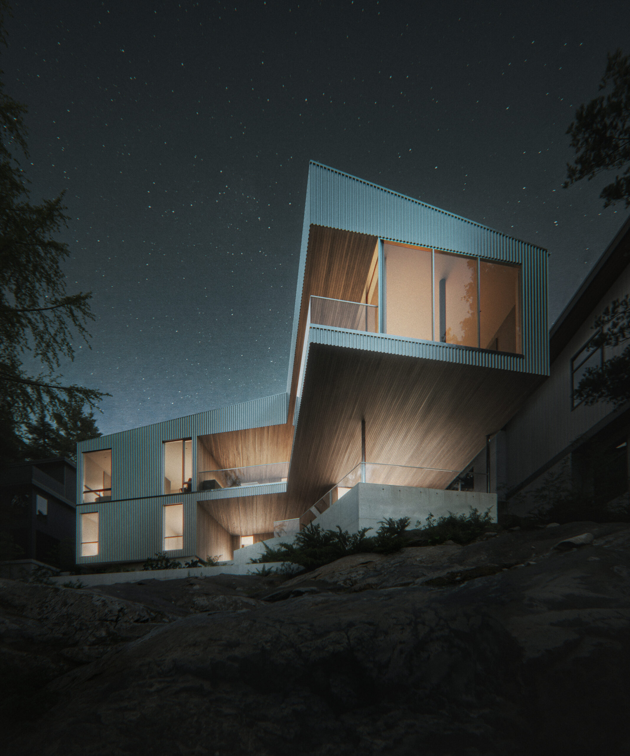 High Performance house in Squamish - Rear View